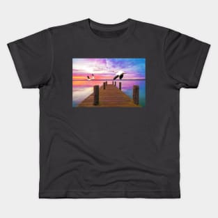 Snow Geese Passing Through Kids T-Shirt